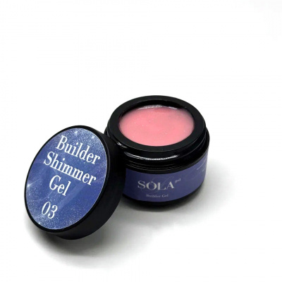 Моделирующий гель Builder Shimmer Gel 03 SOLAlove, 15гр